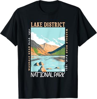 Lake District National Park England Distressed Vintage T-Shirt