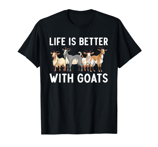 Cool Goat Design For Men Women Farm Animal Pygmy Goat Lover T-Shirt