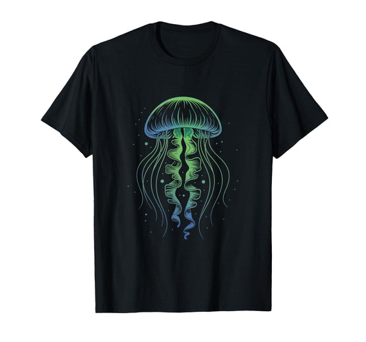 Vintage Jellyfish Ocean Marine Life Retro Sea Lover T-Shirt