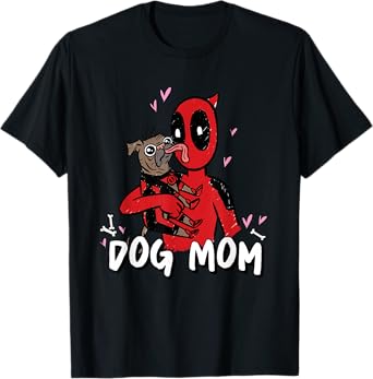 Marvel Super Heroes Pets Deadpool Loves Dogpool Dog Mom T-Shirt