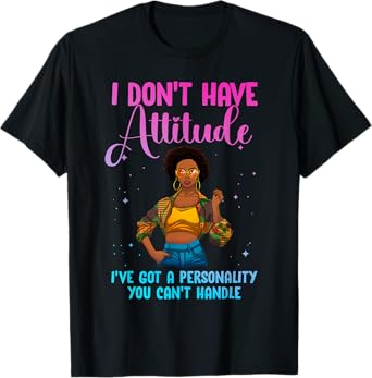 Cool African Design For Women Girls Black African American T-Shirt