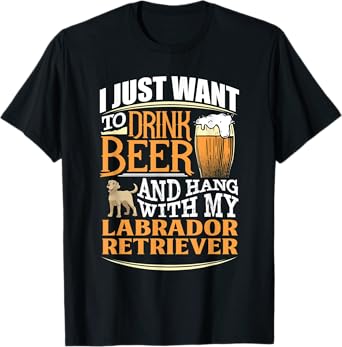 Labrador Retriever Beer T Shirt T-Shirt