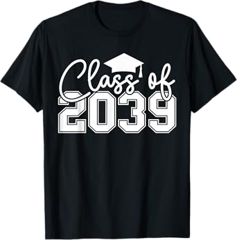 Class of 2039 Grow with Me Funny Preschool 2039 Graduation T-Shirt