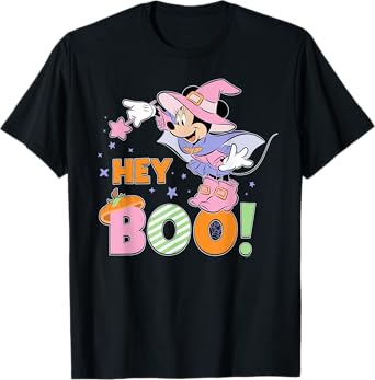Disney Minnie Mouse "Hey Boo!" Cute Halloween Matching T-Shirt
