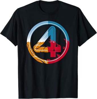 Marvel The Fantastic Four: First Steps Super-Powered 4 Logo T-Shirt