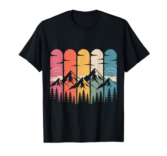 Outdoors Wildlife Forest Mountain Hiking Sunset Nature Trees T-Shirt