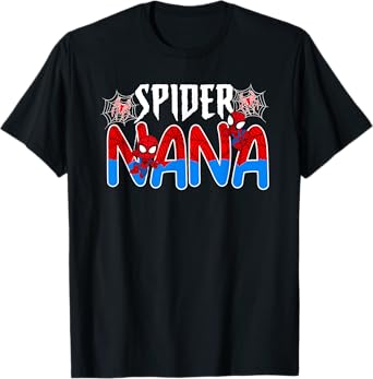 Funny Spider Nana Family Matching Birthday T-Shirt