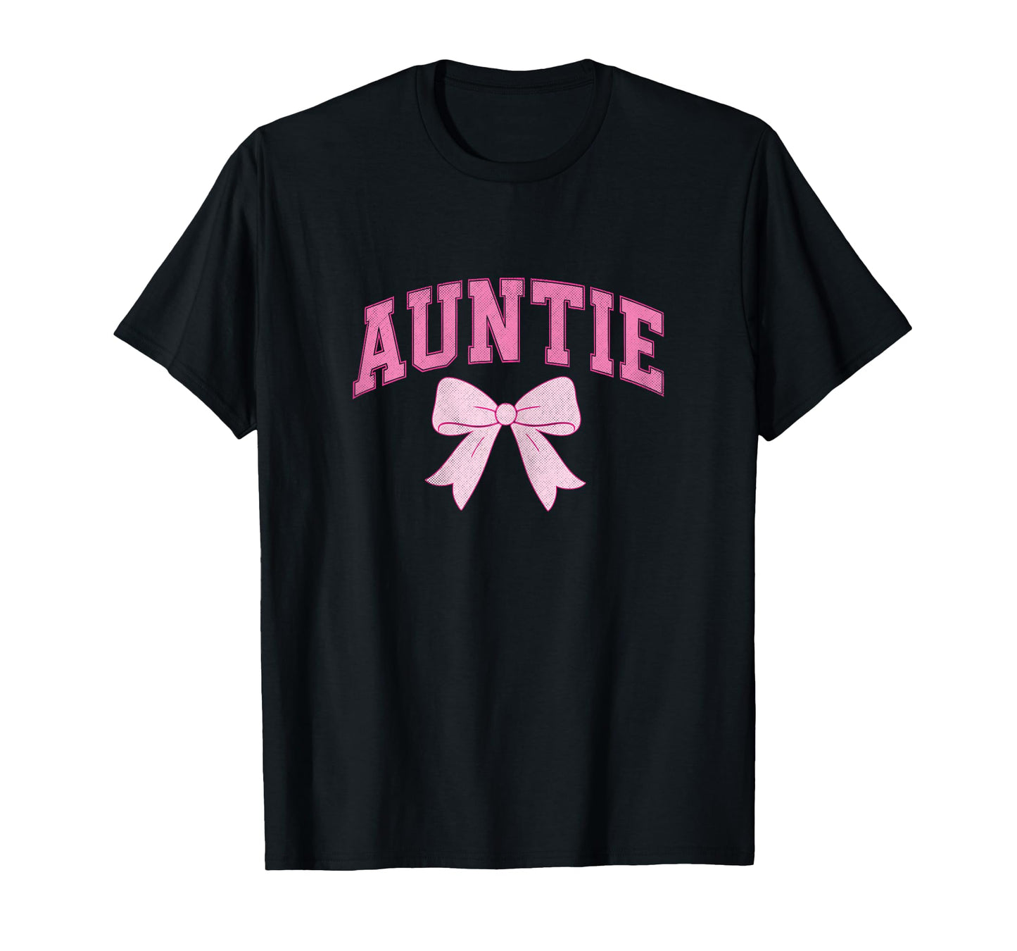 Auntie Coquette Bow Pink Aesthetic Mother's Day Aunt T-Shirt