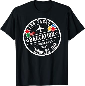 Funny Honeymoon Mode for Couple Anniversary Outfit Vegas Baecation 2025 Couples Trip T-Shirt Black Small Crew Neck Short Sleeve T-Shirt