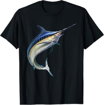 realistic Marlin fish for a lover Fishing T-Shirt