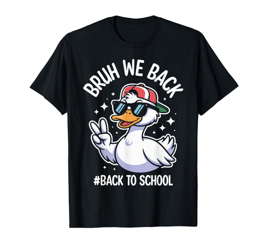 Retro Bruh We Back Teachers Kids Boys Girls Back To School T-Shirt