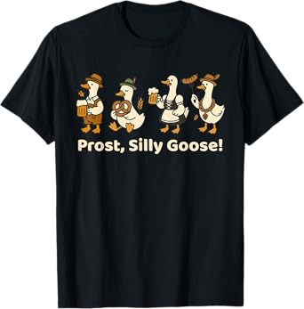 German Silly Goose Sasquatch Beer Lederhose Oktoberfest T-Shirt
