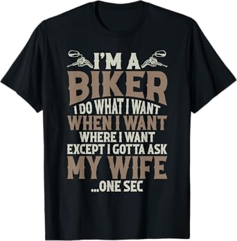 Funny Motorcycle Lover Graphic Husbands Men Motorbike Rider T-Shirt