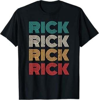 Retro Rick Vintage Distressed 80s Style T-Shirt