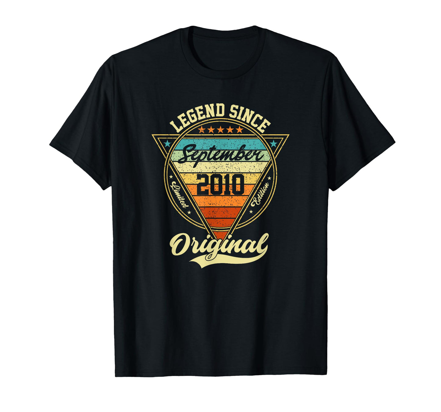 Vintage 15th Birthday Legend Since September 2010 T-Shirt