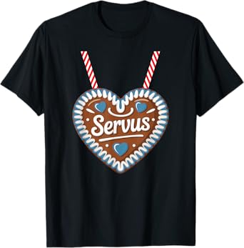 Gingerbread Heart Servus German T-Shirt