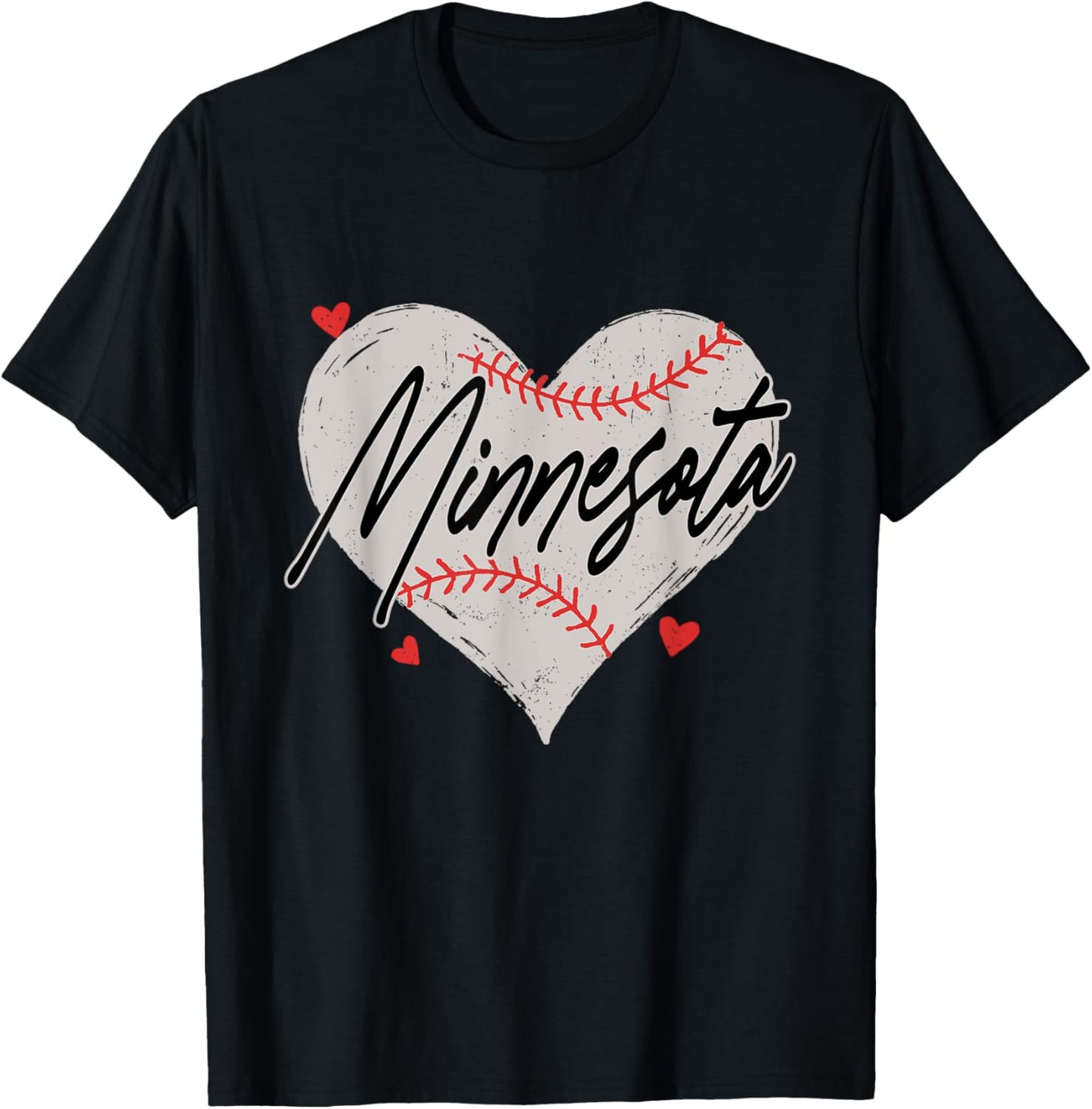 Vintage Minnesota Name Styles Heartlines Deep From Northern T-Shirt