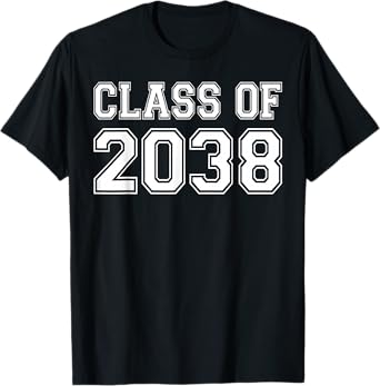 Class of 2038 First Day of Kindergarten Kids Teachers T-Shirt