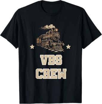 I Love VBS 2025 Vacation Bible School Railroad VBS Team T-Shirt