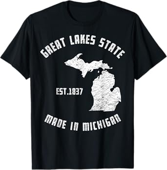 Great Lakes State Michigan Vacation Michiganian Yoopers Tee T-Shirt