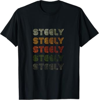 Love Heart Steely Tee Grunge Vintage Style Black Steely T-Shirt