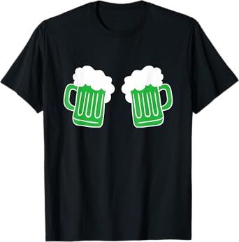 Saint Patrick's Day Funny Graphic Art Beer Drinking Green T-Shirt