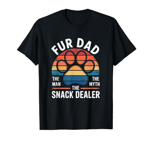 Fur Dad Proud Pet Parent Animal Lover Design T-Shirt
