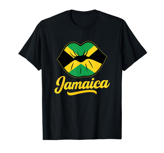 Jamaican Flag Lips Vacation Trip Matching Family Summer T-Shirt