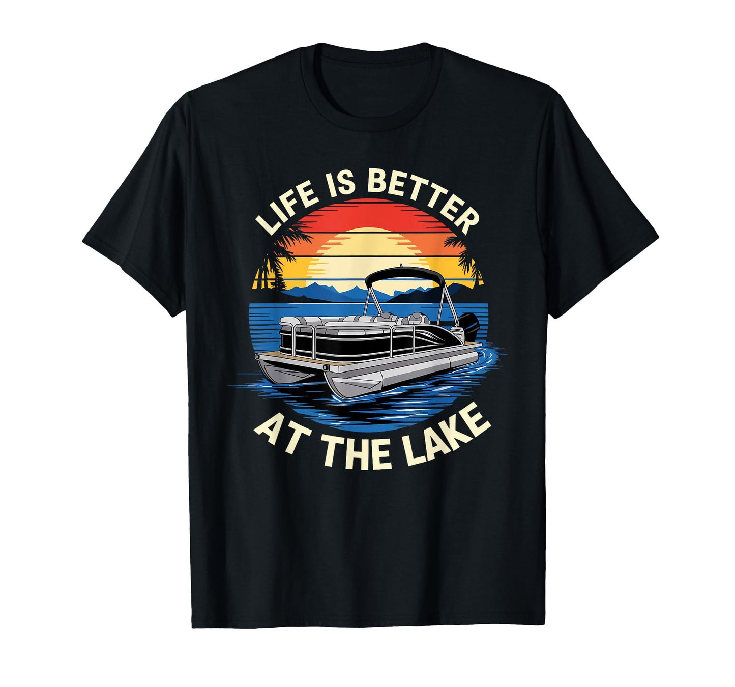Pontoon Design for Men Women Pontoon Captain Pontoon Boat T-Shirt
