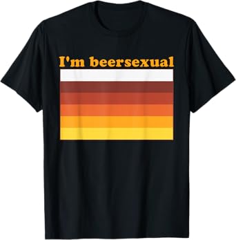 I'm Beersexual Beer Drinking LGBTQ Pride Design T-Shirt