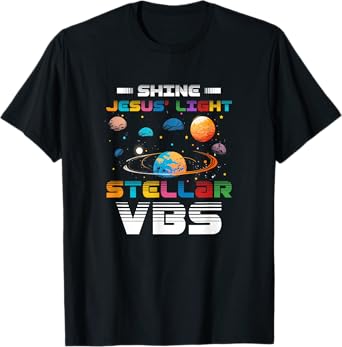 Stellar Bible School VBS Shine Jesus Light Christian T-Shirt