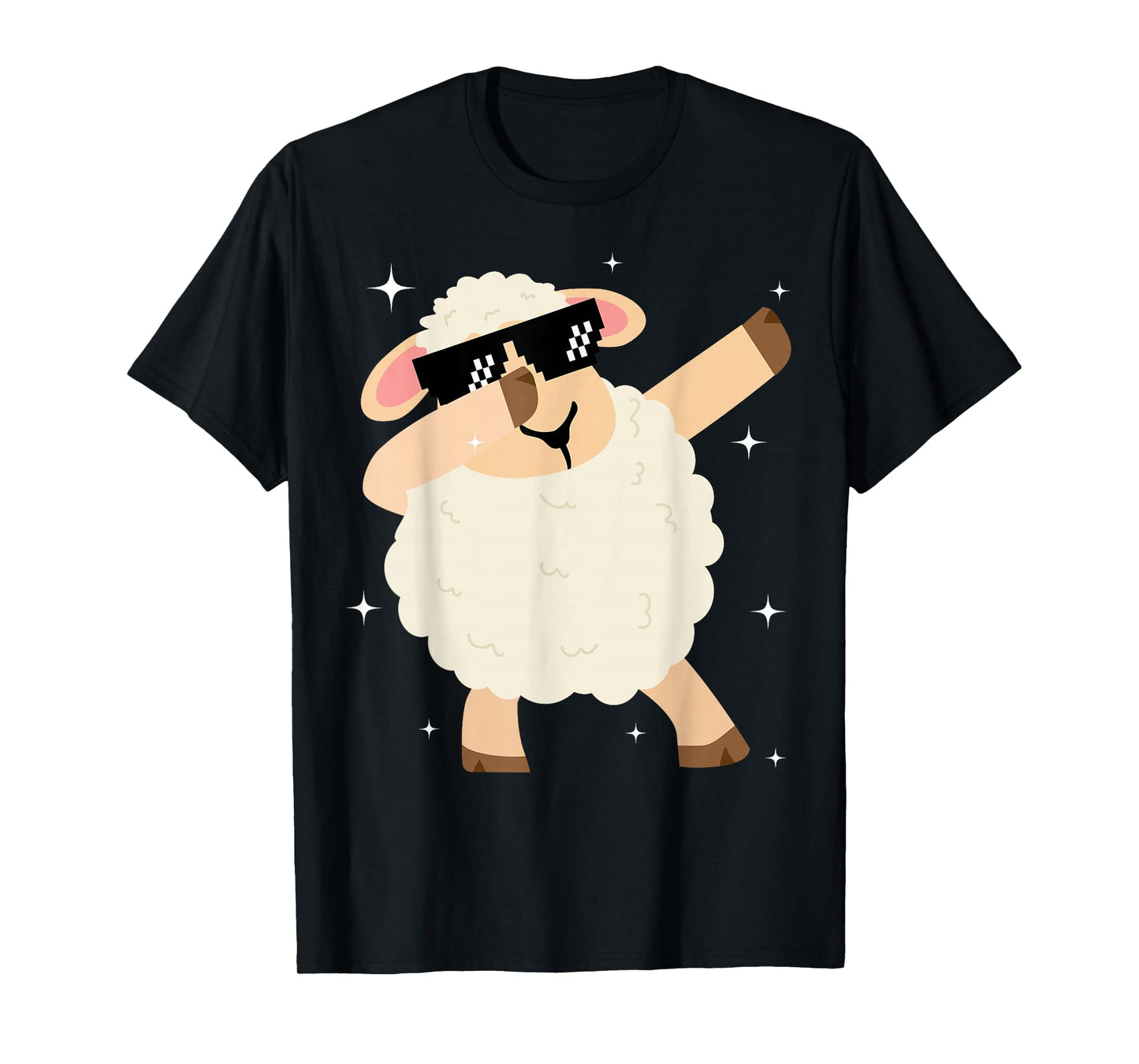 Men Women Kids Funny Sheep Dabbing Animals Wildlife Parties T-Shirt