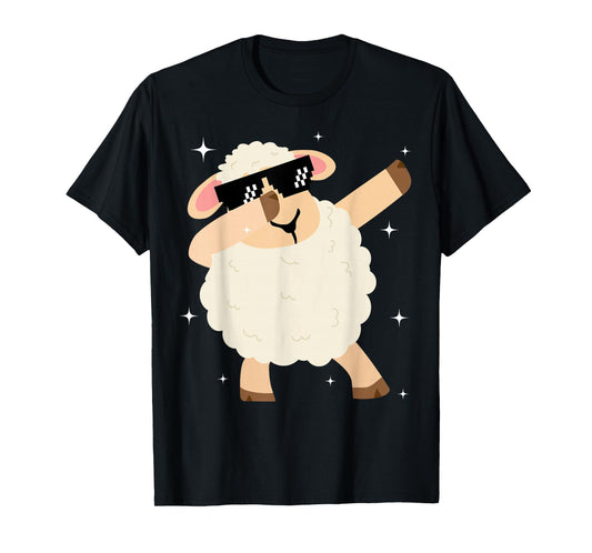 Men Women Kids Funny Sheep Dabbing Animals Wildlife Parties T-Shirt