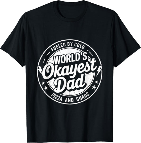 World’s Okayest Dad Funny Father’s Day – Vintage Style T-Shirt