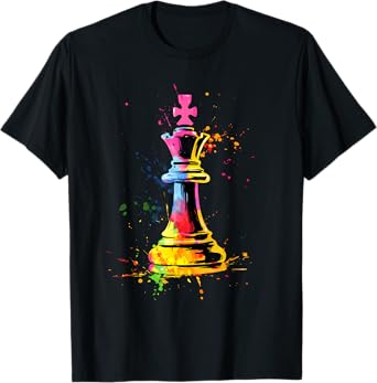 Colorful Chess Piece Chess Player T-Shirt