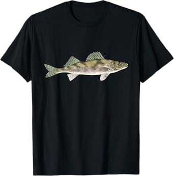 Sauger Fishing Graphic American Freshwater Fish Angler Gift T-Shirt