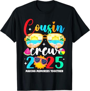 Cousin crew 2025 Summer Vacation Beach Family Trips Matching T-Shirt