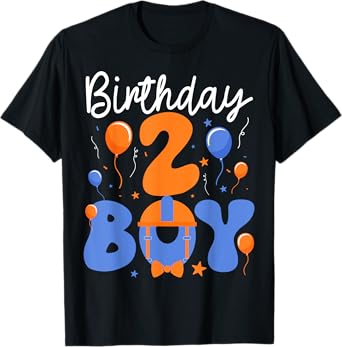 2 Year Old Birthday Boy two Happy 2nd Birthday Boys Kids T-Shirt