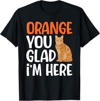 Funny Orange Tabby Cat Owner Orange Tabby Cat Lover T-Shirt for Men Women Kids