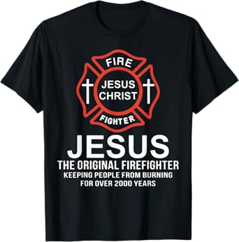Fire Jesus Christ Fighter Jesus The Original Firef T-Shirt