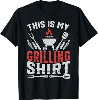 This is My Grilling Shirt Bbq Pit Meat Smoker Grill Dad Chef T-Shirt