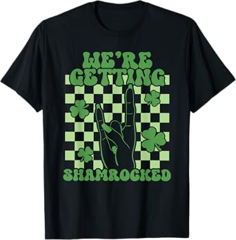 We're Getting Shamrocked St Patricks Day Bachelorette Party T-Shirt