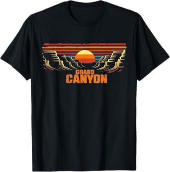 Grand Canyon - US National Park Vintage Men Women Kids Retro T-Shirt