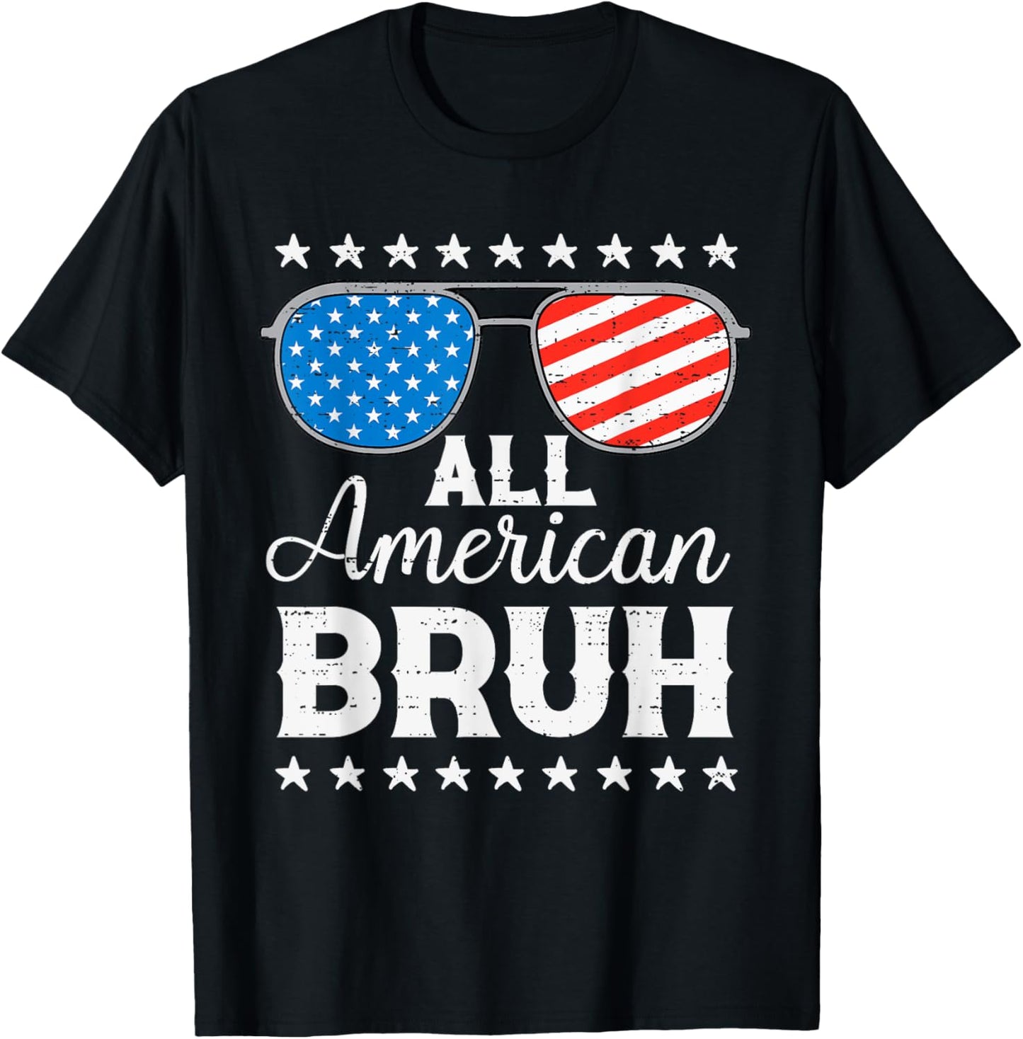 All American Bruh 4th Of July Patriotic Usa Family Matching T-shirt