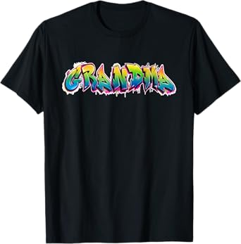Airbrush Graffiti Grandma Grandma Street Artist T-Shirt