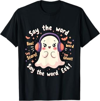 Halloween Audiologist Cute Ghost Spooky Audiology T-Shirt