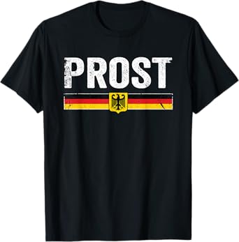 Retro Oktoberfest Shirt Men Women German Flag Prost T-Shirt