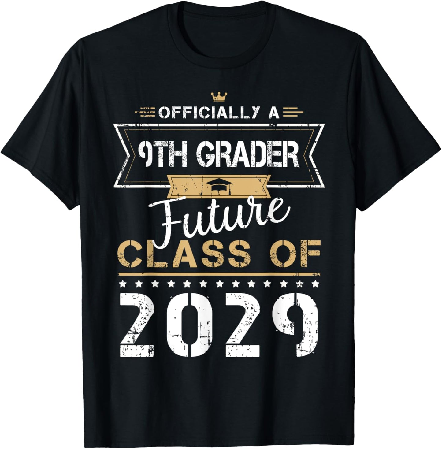 Officially A 9th Grader Future Class 2029 First Day Vintage T-shirt by TeeBrew