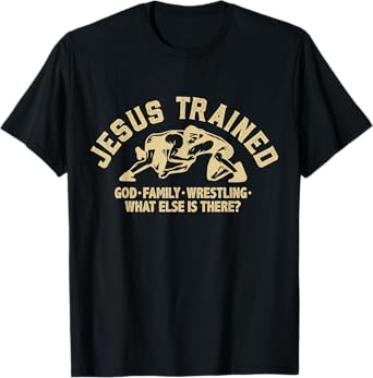 Vintage Jesus Trained Wrestling For Men Women 1 T-Shirt