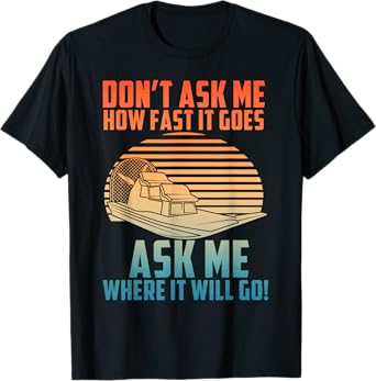 Airboat Art For Men Women Planeboat Air Boat Captain Airboat T-Shirt